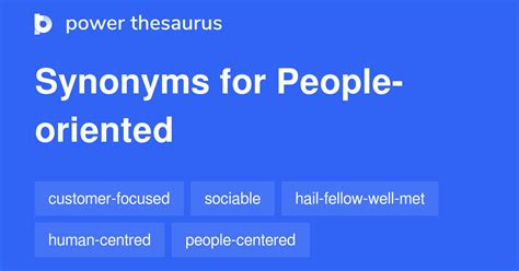 oriented synonym|people oriented synonym.